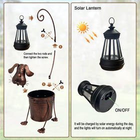 Hokfirm outdoor lanterns are waterproof and energy-saving for evenings.