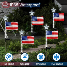 Hokfirm waterproof solar garden lights withstand rain for year-round use