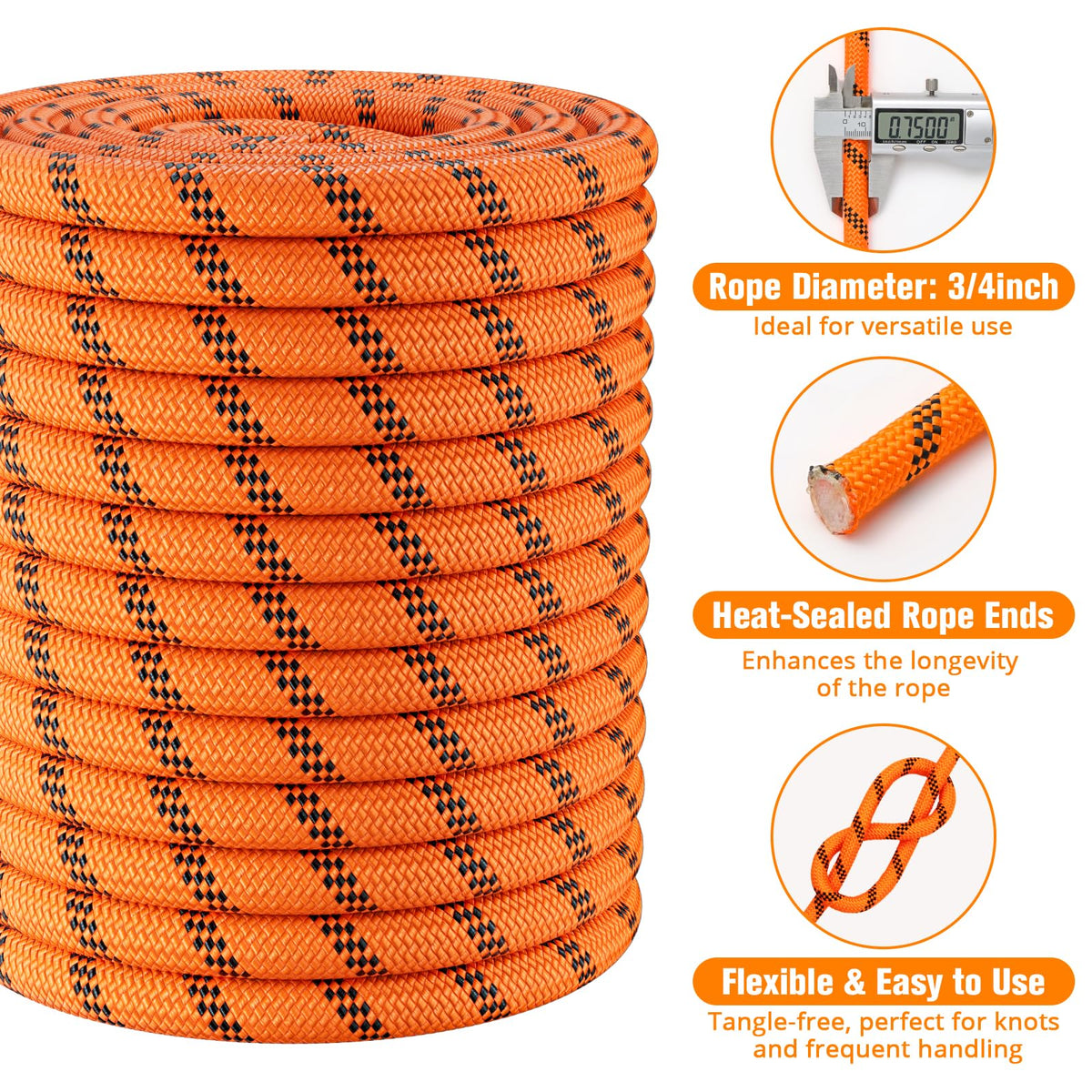 HOKINETY rope shown in tree-work setup for rigging and lifting tasks