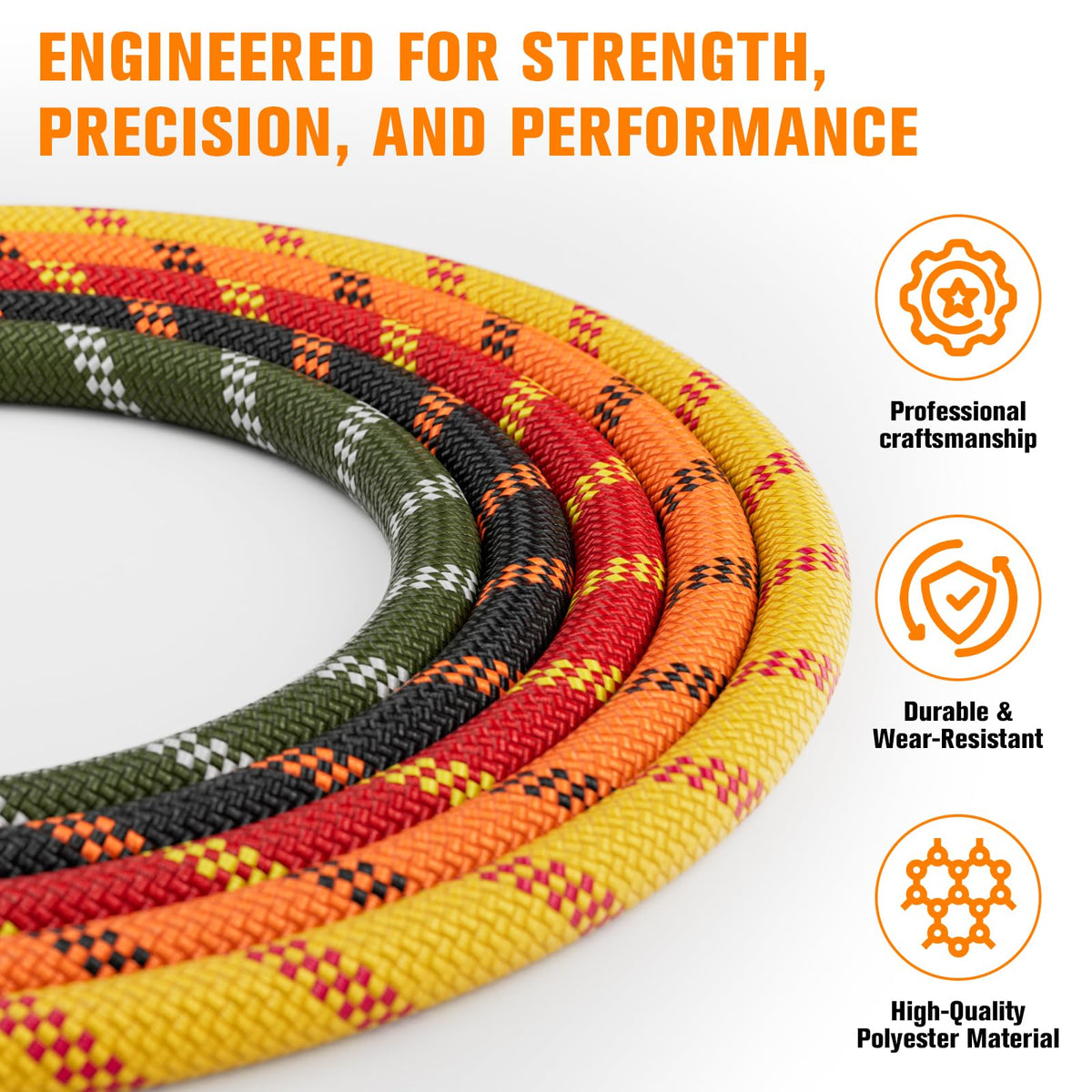 HOKINETY heat-sealed ends prevent fraying for reliable performance.