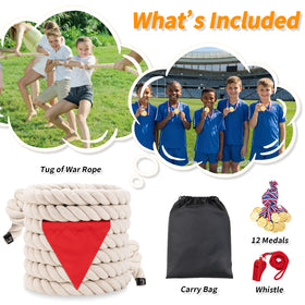 HOKINETY 20ft rope with accessories supports team-building events.