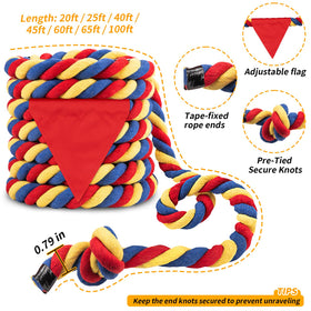 HOKINETY tug of war rope pre-tied knots ensure secure play