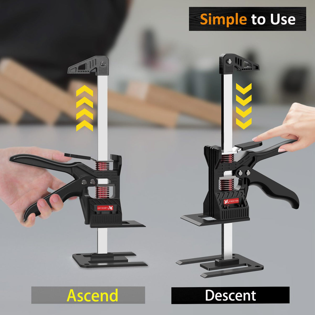 HolaYou anti-slip base with silicone coating protects floors during lifting