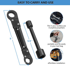 Multi-use Holdly wrench in tight spaces beneath sinks