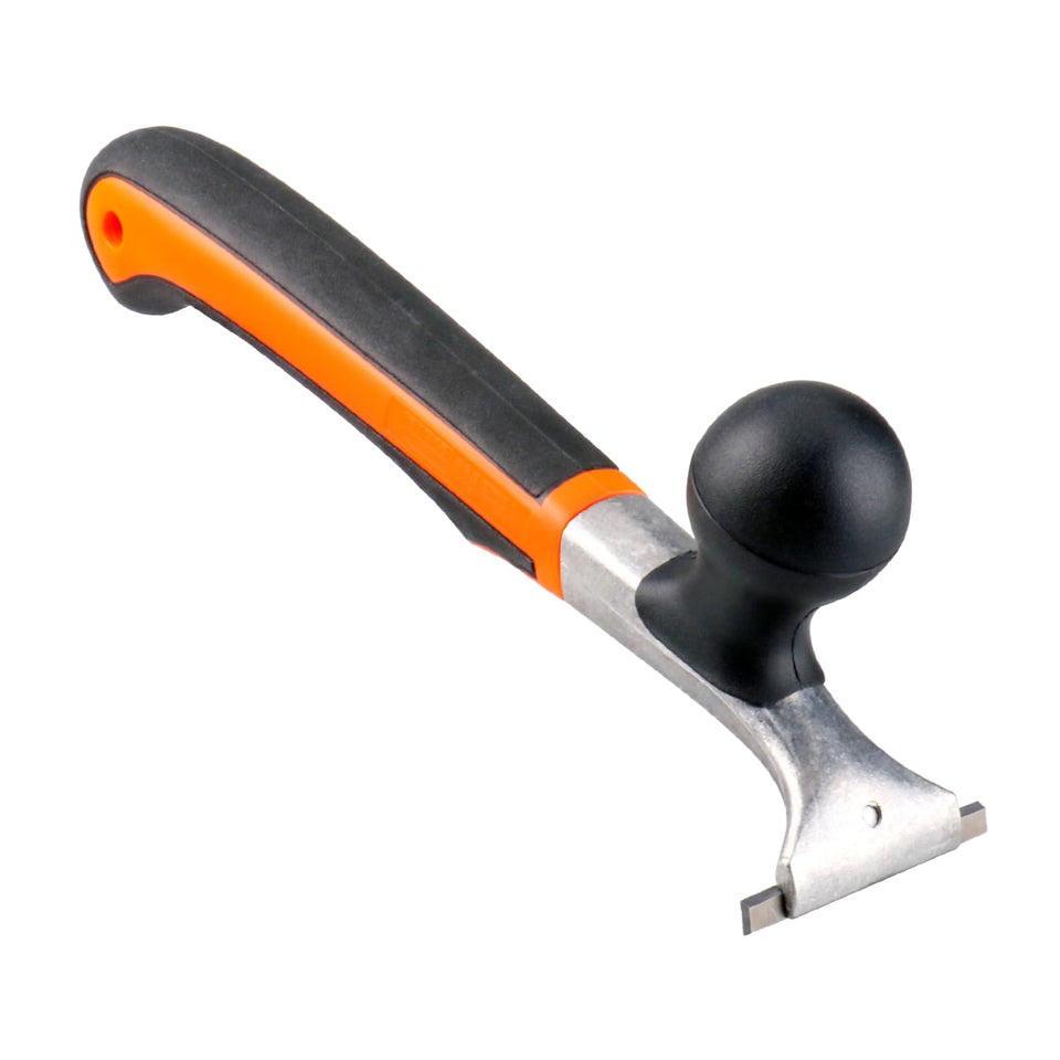 Holdly premium ergonomic carbide scraper with a 2-1/2-inch blade for efficient removal.