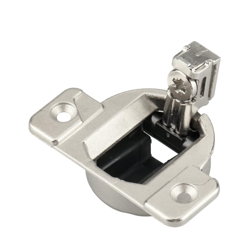 Holdly hinge closeup shows nickel plating for durability and smooth operation.