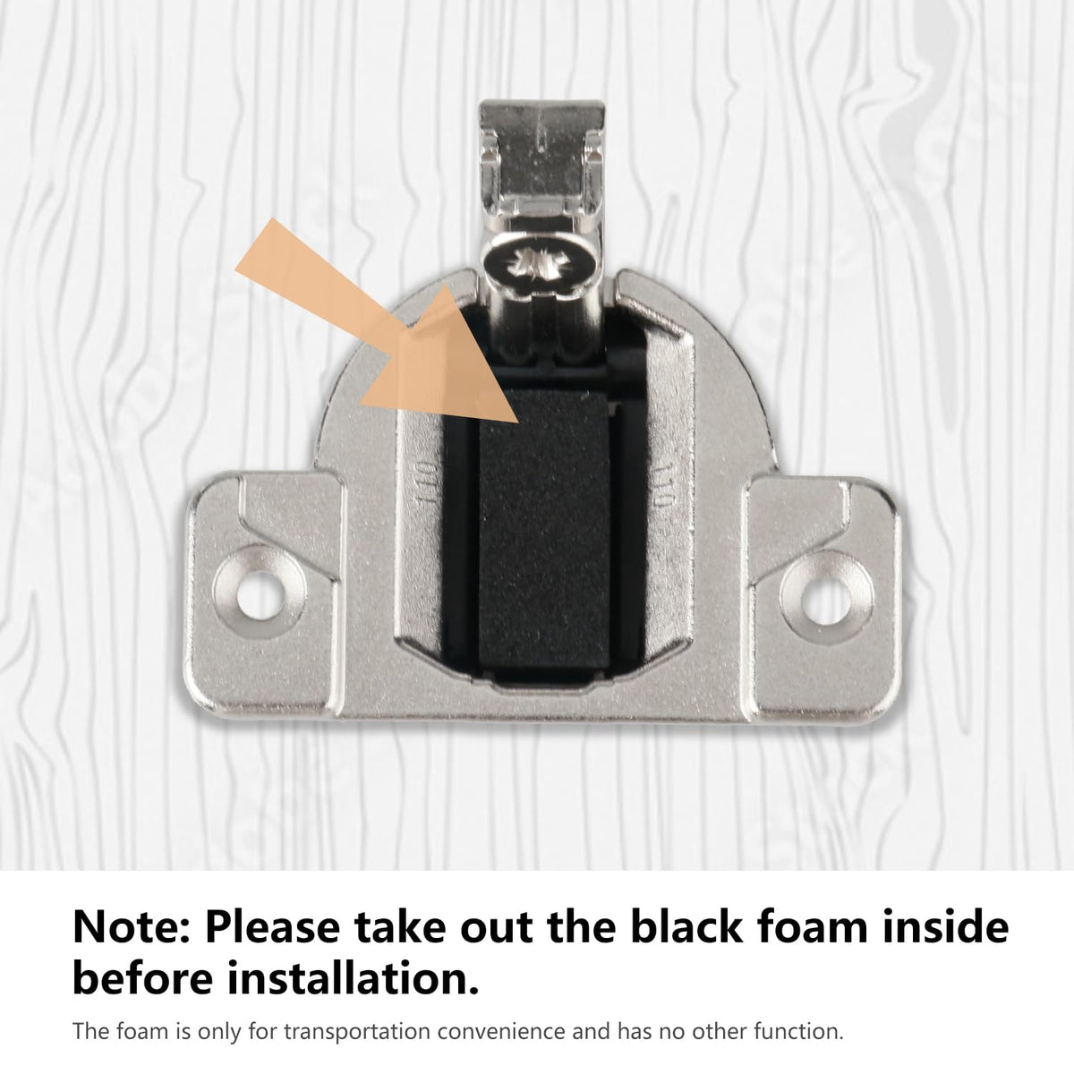Holdly 35mm cup dimension hinge supports proper mounting and alignment.