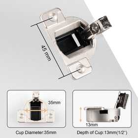 Holdly replacement hinge installation guide demonstrates easy screw-in setup.