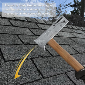 Holdly Roofing Hammer built-in nail claws enable smooth nail extraction and setup