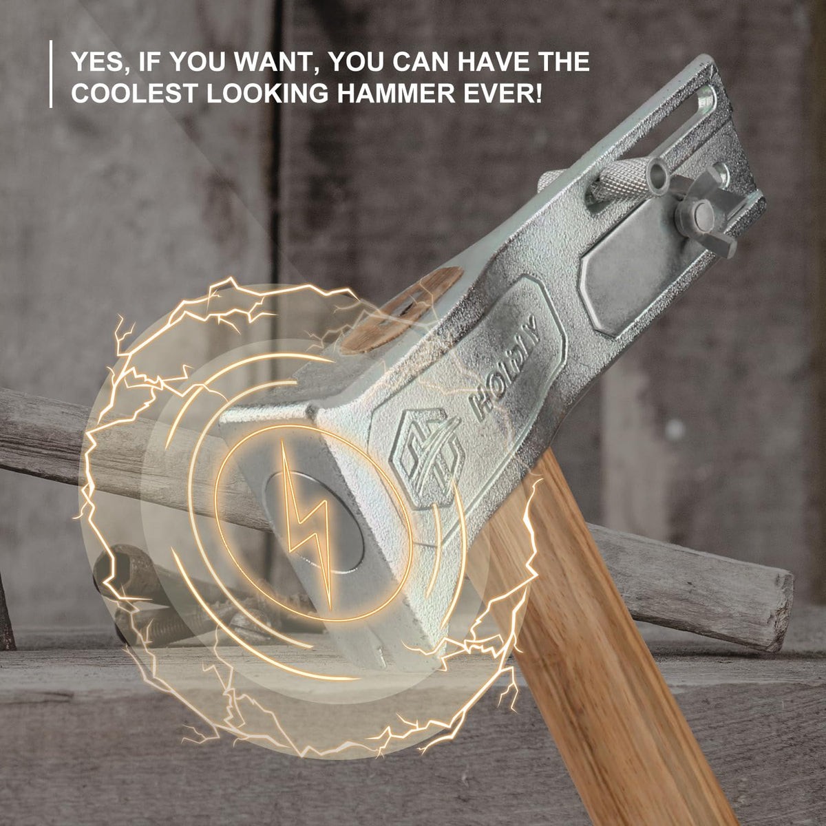 Holdly Magnetic Roofing Hammer durable casting resists wear and corrosion over time