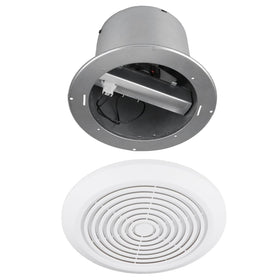 Holdly V2262-50 front view of the 7-inch exhaust fan for compact bathrooms
