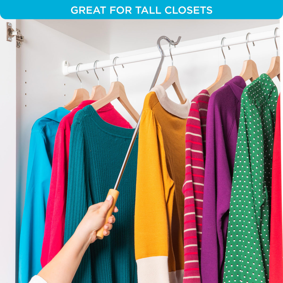 HOLDN STORAGE dorm room organizer tool simplifies wardrobe access