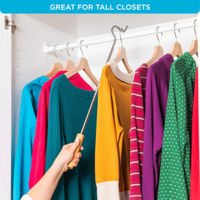 HOLDN STORAGE dorm room organizer tool simplifies wardrobe access