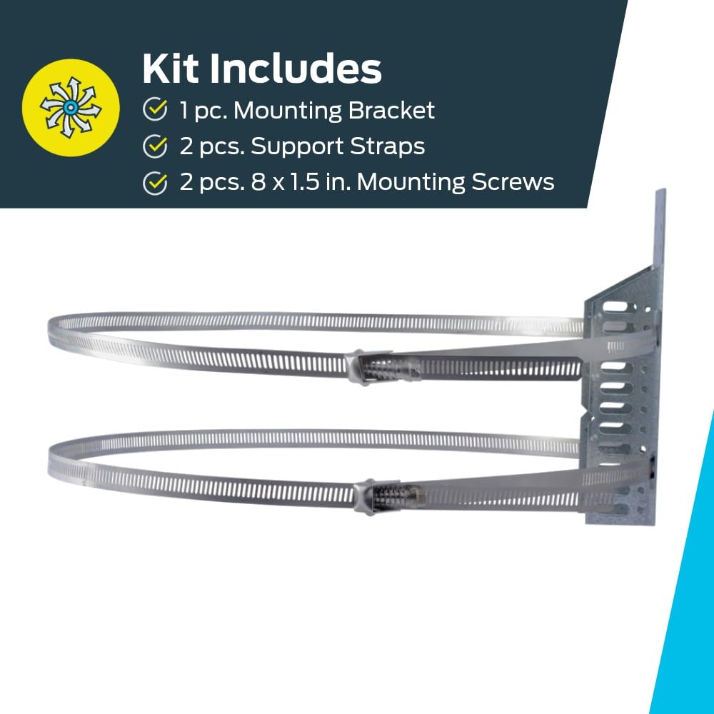 HoldRite QuickStrap uses galvanized stainless steel for durable, long-lasting support.