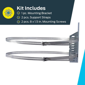 HoldRite QuickStrap uses galvanized stainless steel for durable, long-lasting support.