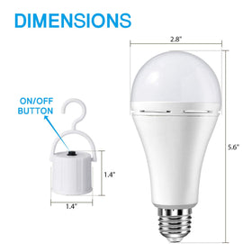 Holdwill bulb used for camping with built-in hanging hook.