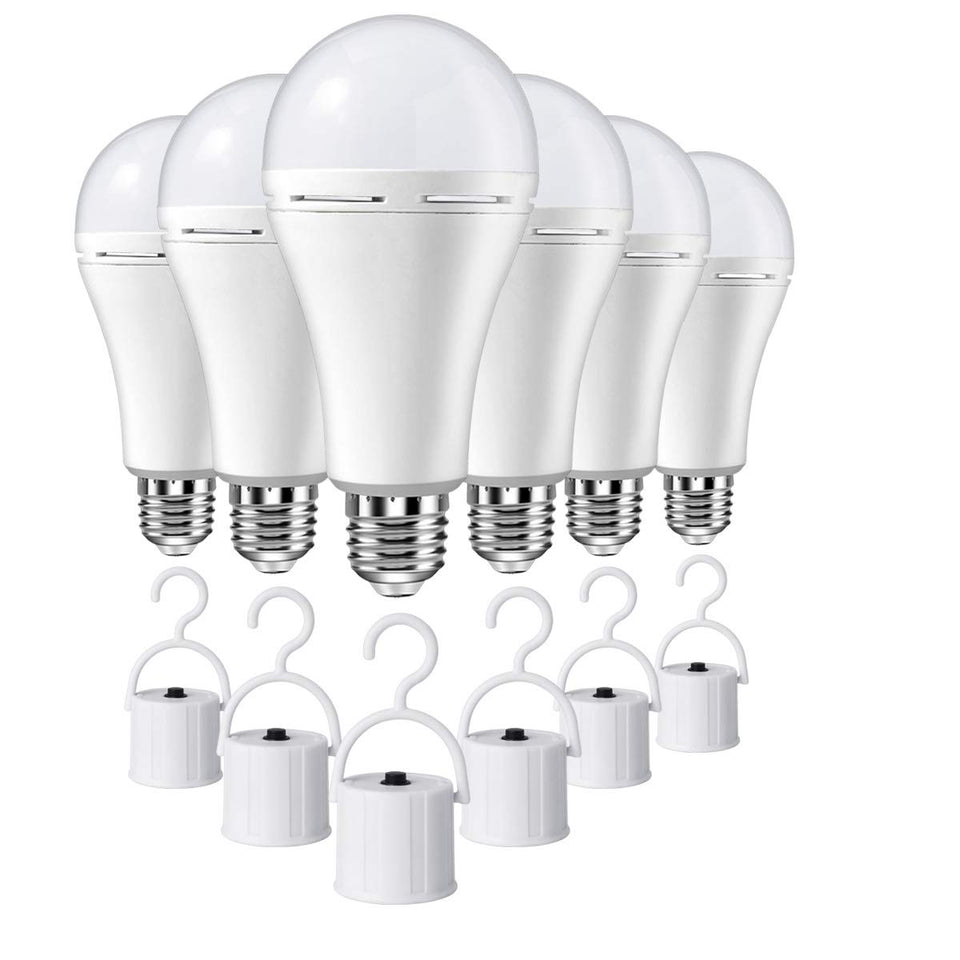 Holdwill emergency LED bulb pack ready for outages and outdoor use.