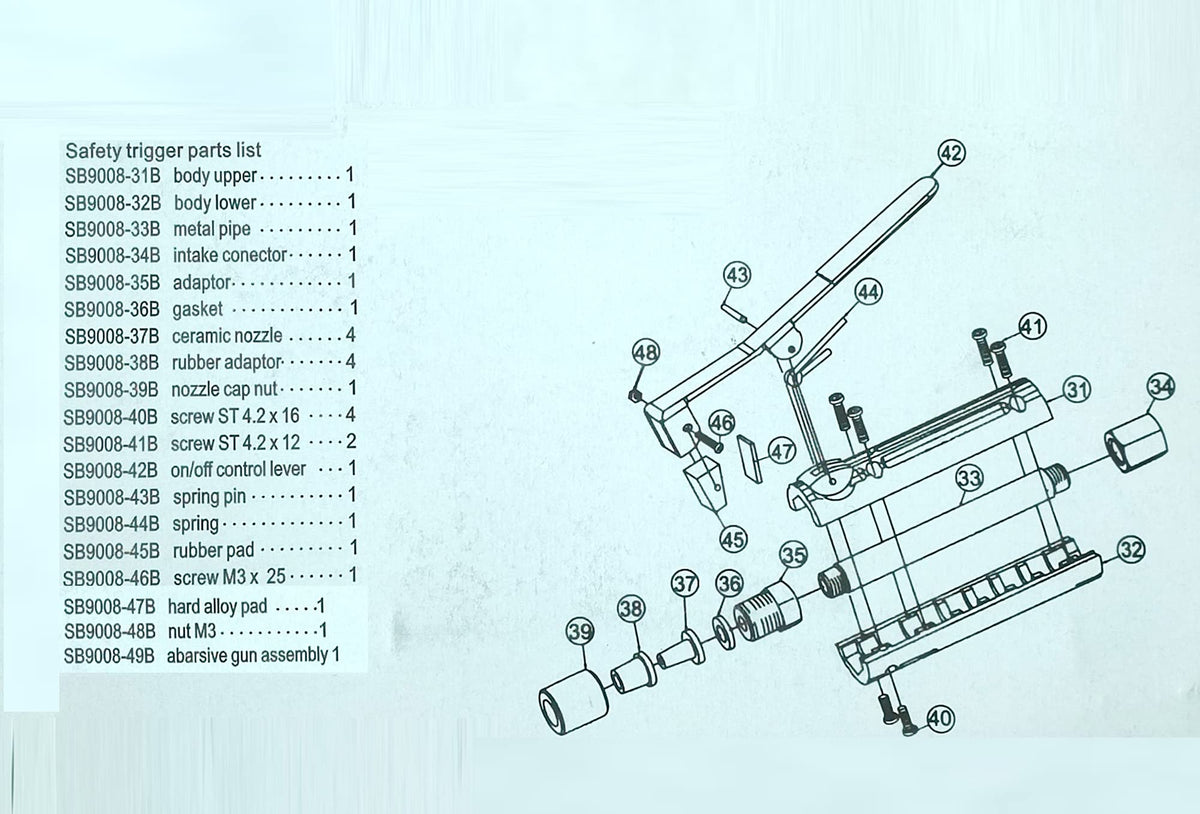 Holdwin sandblaster gun ideal for home and workshop surface cleaning.
