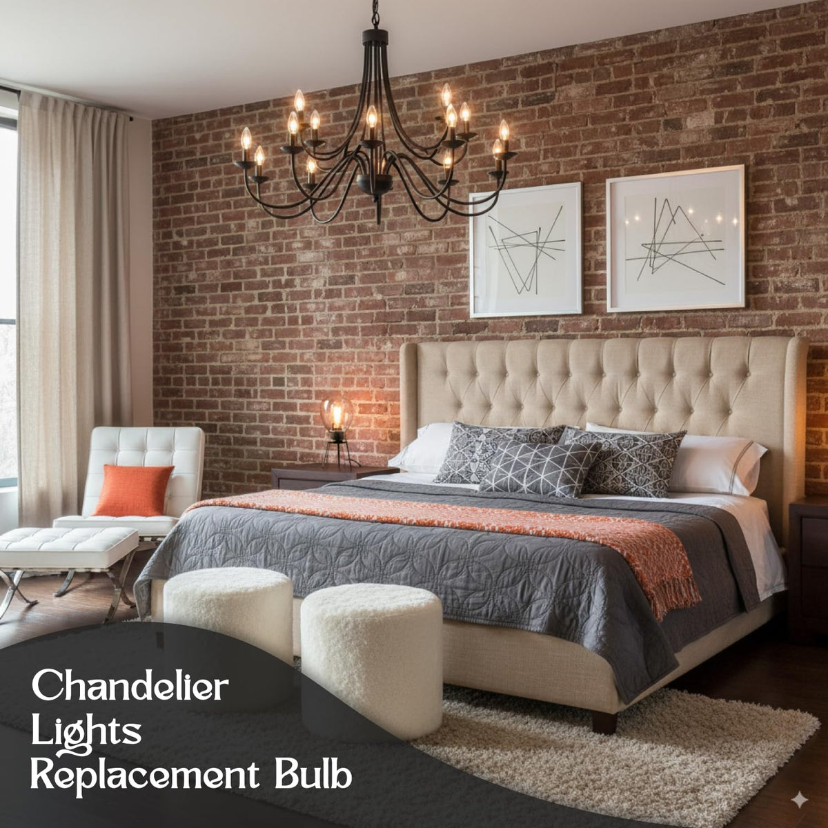 120V 7W chandelier bulb with torpedo tip delivering candle-like glow