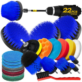 Holikme 22Pack drill brush attachments set for versatile cleaning tasks