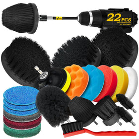 Holikme 22Pack drill brush attachments set for deep cleaning grout and surfaces