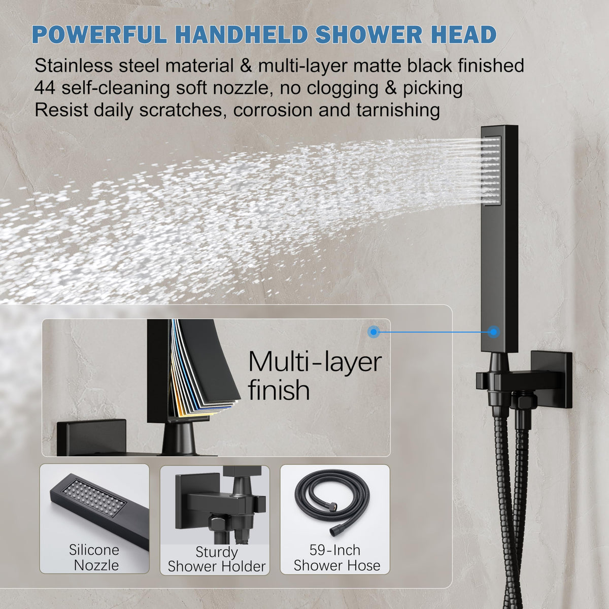 HoliSpa brass valve trim ensures durable performance