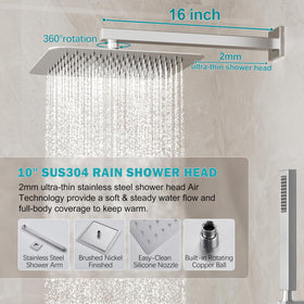 HoliSpa brushed-nickel valve-trim provides reliable temp control