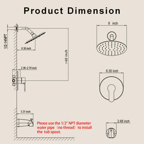 HoliSpa diverter switch for seamless switching between head and tub spout