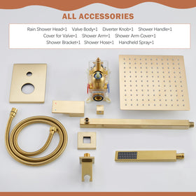HoliSpa Gold Shower System 304 stainless steel construction withstands humidity