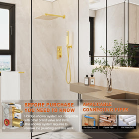 HoliSpa Gold Shower System handheld spray for versatile cleaning and rinsing