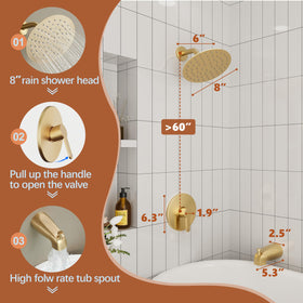 HoliSpa single-handle trim kit simplifies temperature and flow control