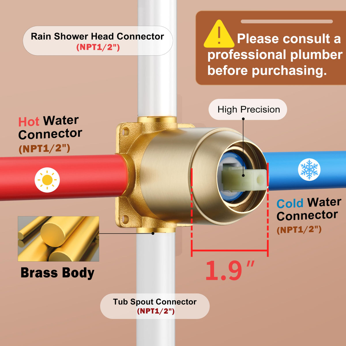 HoliSpa SUS304 stainless steel construction for durable performance