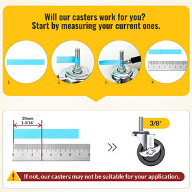 HOLKIE nonmarking wheels protect floors during heavy equipment movement.