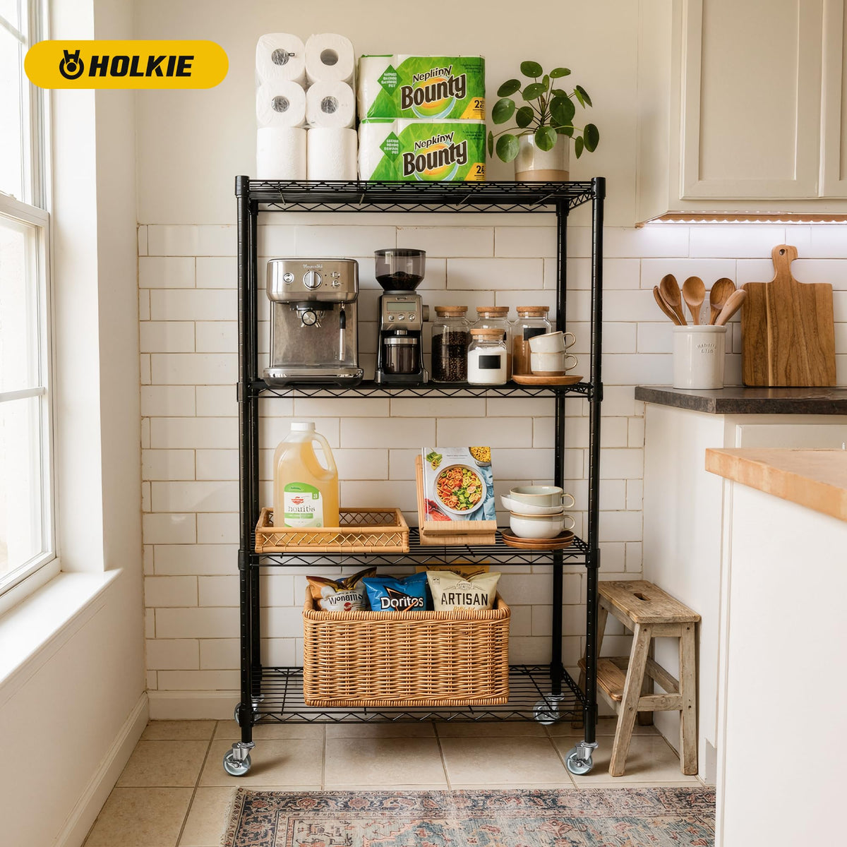 HOLKIE heavy-duty steel housing casters deliver durable support for heavy loads.