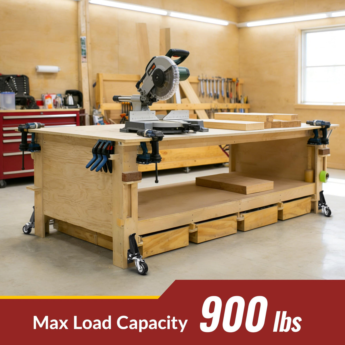 Versatile HOLKIE casters for workshops, factories, and home studios.