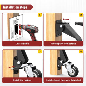 Side-mount design facilitates fast, easy installation on workbenches.