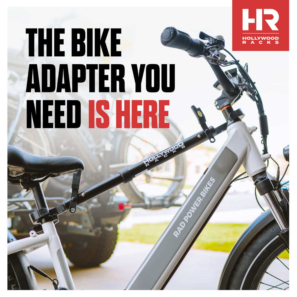 Hollywood Racks Pro Bike Adapter Bar scratch protection keeps your bike finish pristine.
