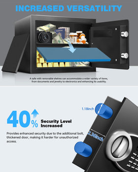 HOLOJOY safe displays anti-theft alarm indicators for status and alerts