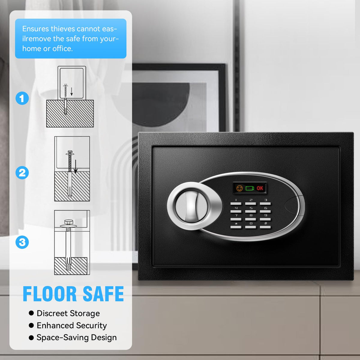HOLOJOY emergency battery backup keeps access during power issues