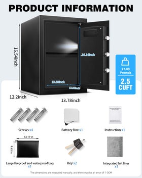 HOLOJOY fireproof waterproof design protects documents and jewelry