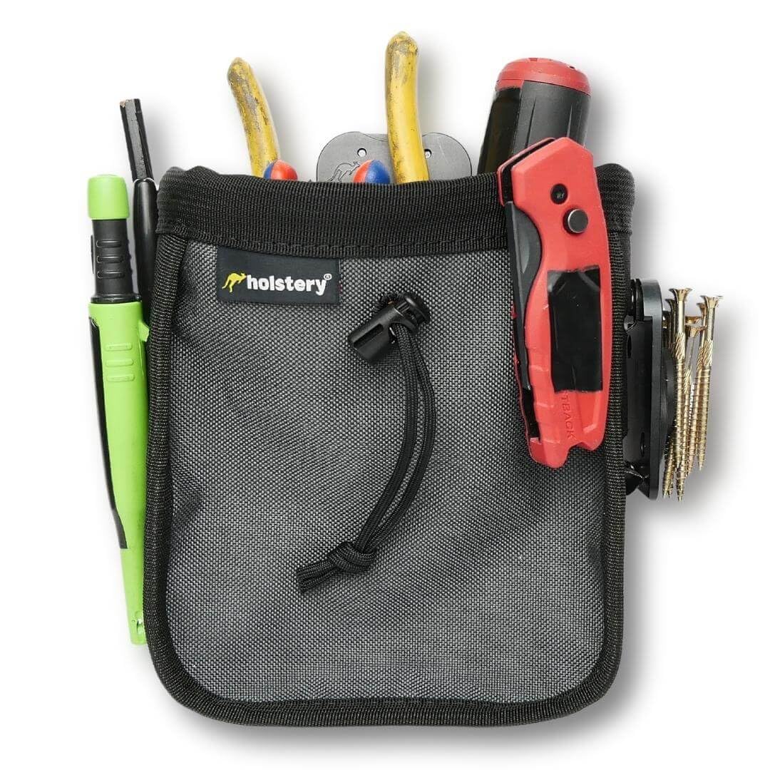Holstery Big Joey Pro belt bag closeup—rugged 1000D Cordura for tough jobs.