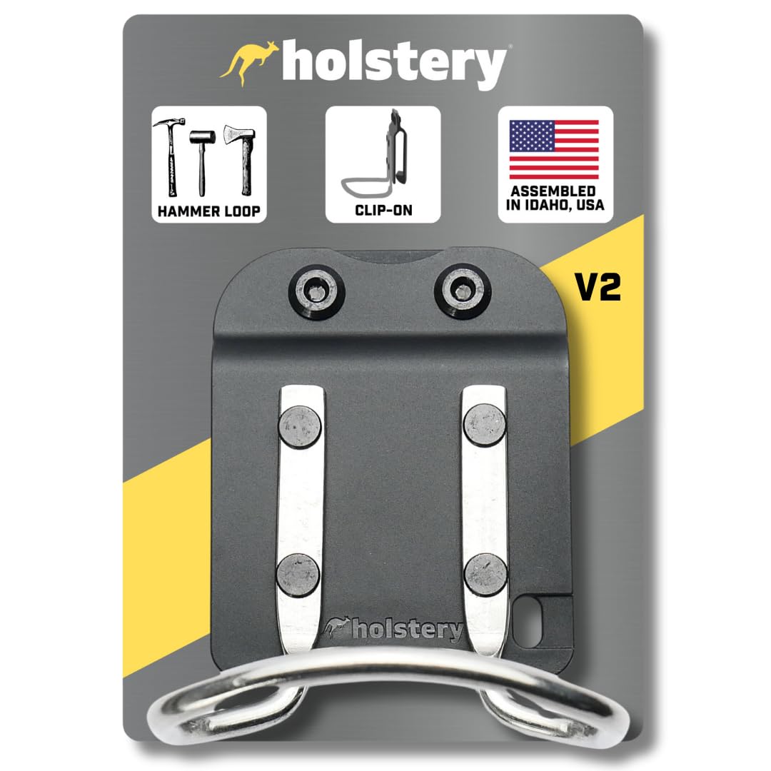 Holstery HammerMaster belt-clip holster enables quick access on belts.