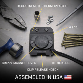 Holstery MagMaster belt clip fits belts up to 45 mm for secure wear