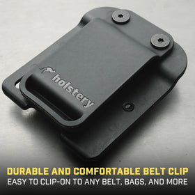 Holstery MagMaster low-profile belt clip fits belts up to 1.75 inches