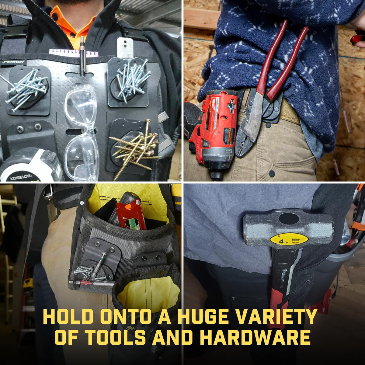 Holstery MagMaster holds a wide range of tools for quick access on the job