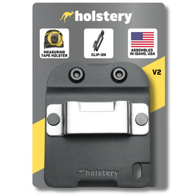 Holstery TapeMaster on belt demonstrates quick access and secure carry.