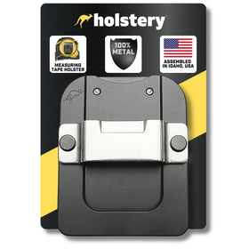 Holstery Tapemaster Pro belt-clip on-belt view for quick access and security.