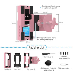 Homalor Ring Doorbell Mount inward door fit for various thicknesses.