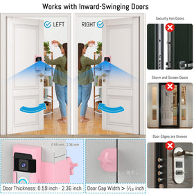 Homalor Ring Doorbell Mount Ring and Blink compatibility simplifies setup.