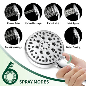 Homaqua high-pressure shower head boosts power while conserving water